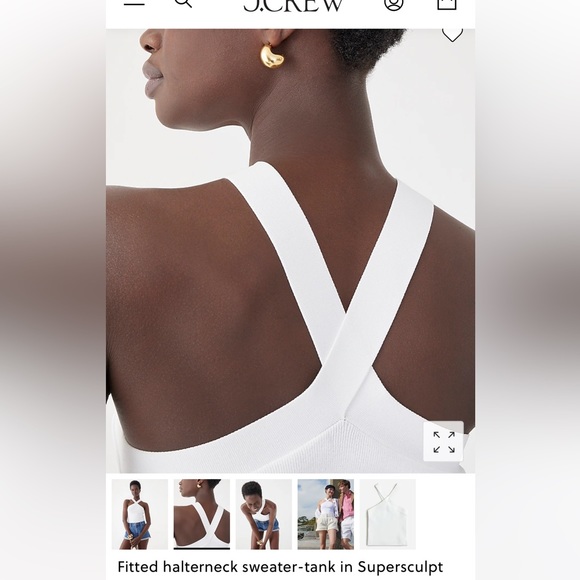 NWT fitted halter-neck tank XXS (black & white available) - Picture 3 of 9